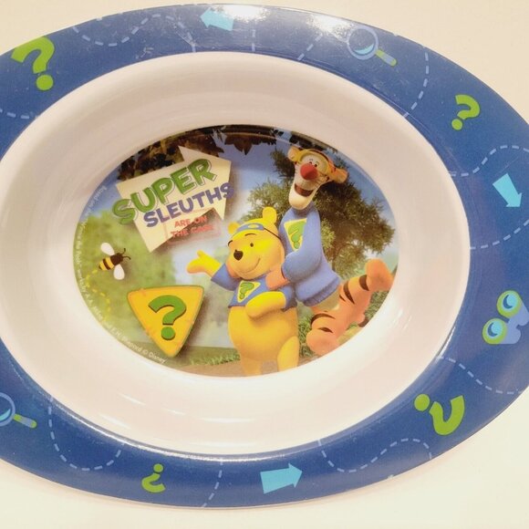 Disney Store Exclusive SUPER SLEUTHS ARE ON THE CASE Tigger Pooh Melamine Bowl - Picture 2 of 4